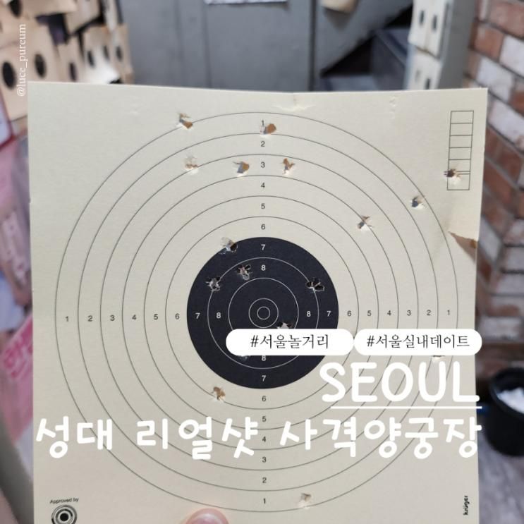 성대 리얼샷 사격양궁장 권총 24발 체험 후기