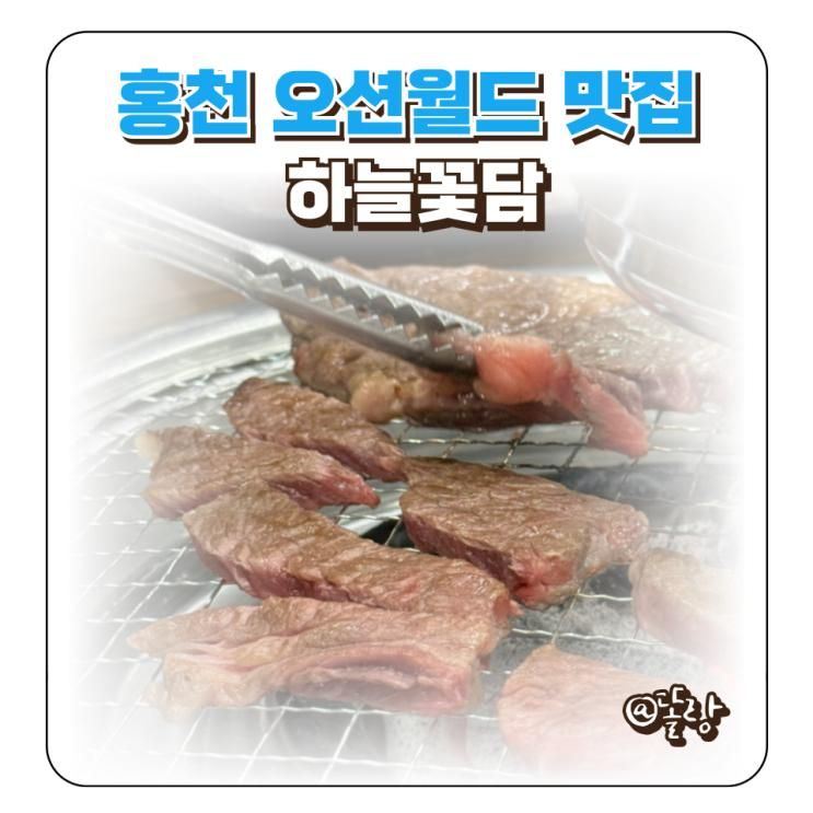 홍천 오션월드 맛집 하늘꽃담 소고기 한우 가성비 대박