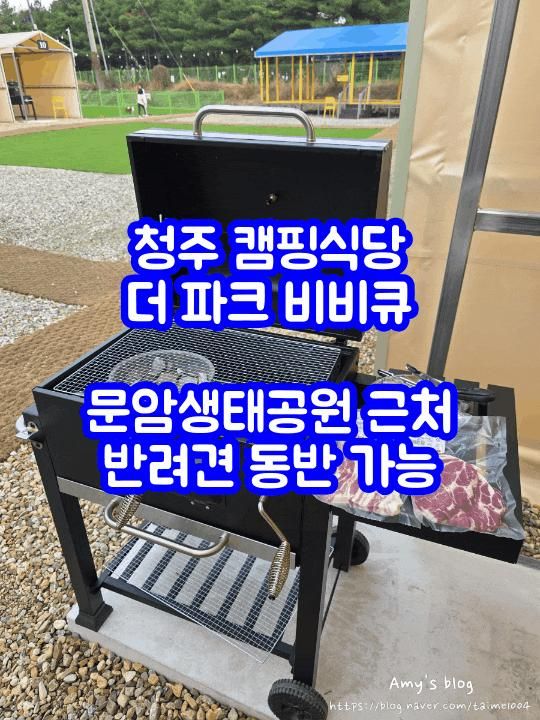 [더파크비비큐] 애들을 풀어둘 수 있는 청주 캠핑식당... 