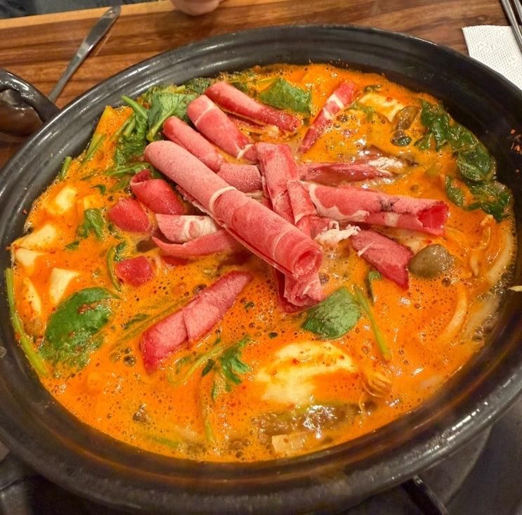 안산 사동 한양대 에리카 맛집 신선샤브칼국수 가성비 얼큰... 