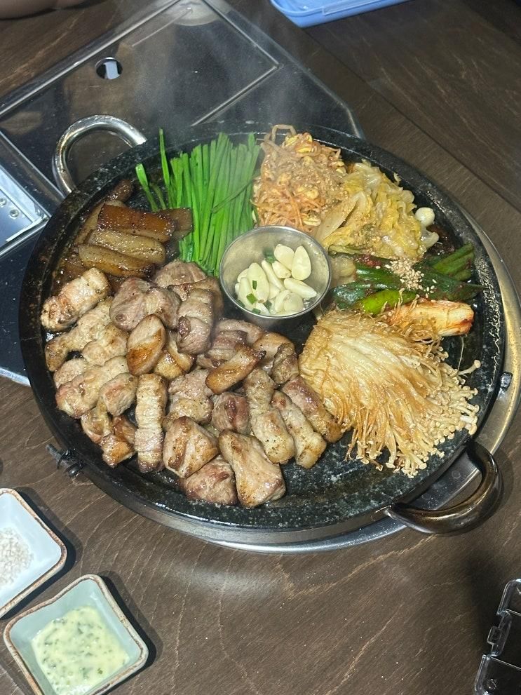 울산 삼산 맛집 두투미 구워주는 한판 고기집 아이랑 가기좋은식당
