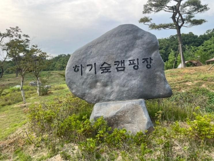 도심 속 캠핑의 즐거움, 하기숲캠핑장에서 아이와 특별한 하루