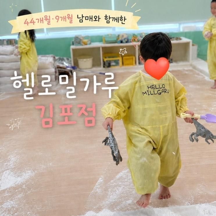 [김포 실내놀이 추천]44개월·9개월 남매와 다녀온 헬로밀가루 김포....