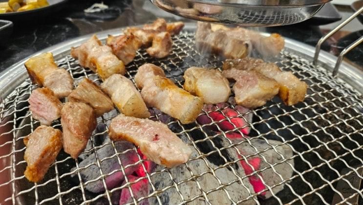 제주 구좌읍 비자림로 숯불에 구운 고기맛집 정육식당 원산지송당