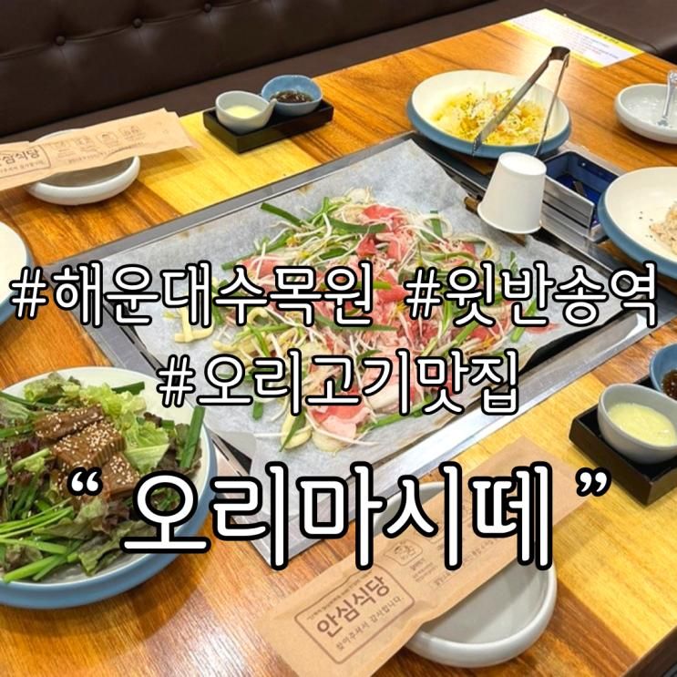 [해운대] 놀이방 식당, 아기랑 식당 해운대수목원맛집 오리고기 전문점 '오리마시떼 반송본점'