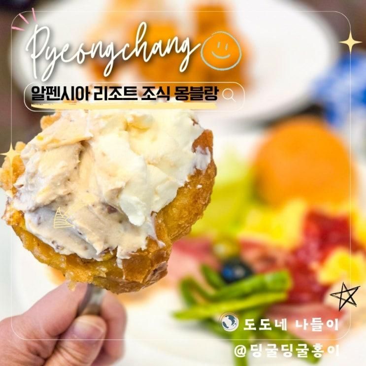 평창 알펜시아 리조트 조식 메뉴 대기시간 몽블랑 레스토랑