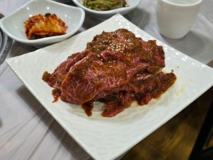 강원도 원주 오크밸리 복숭아불고기 맛집 섬강한우촌 강추