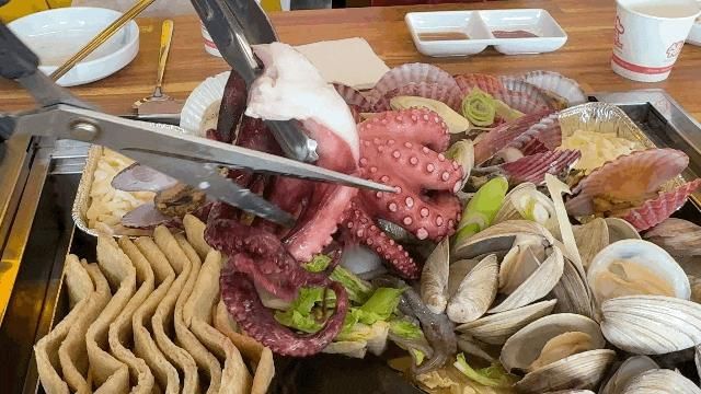 조개구이 <바다수퍼해물천하조개구이 거북섬오이도점> 바다뷰... 