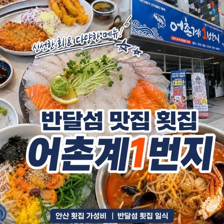 신선한 회부터 얼큰한 해물짬뽕까지, 안산 어촌계1번지 솔직... 