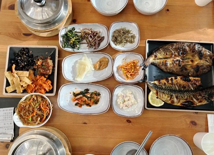 파주롯데아울렛 근처 맛집 모락모락돼지고등어 생선구이 후기