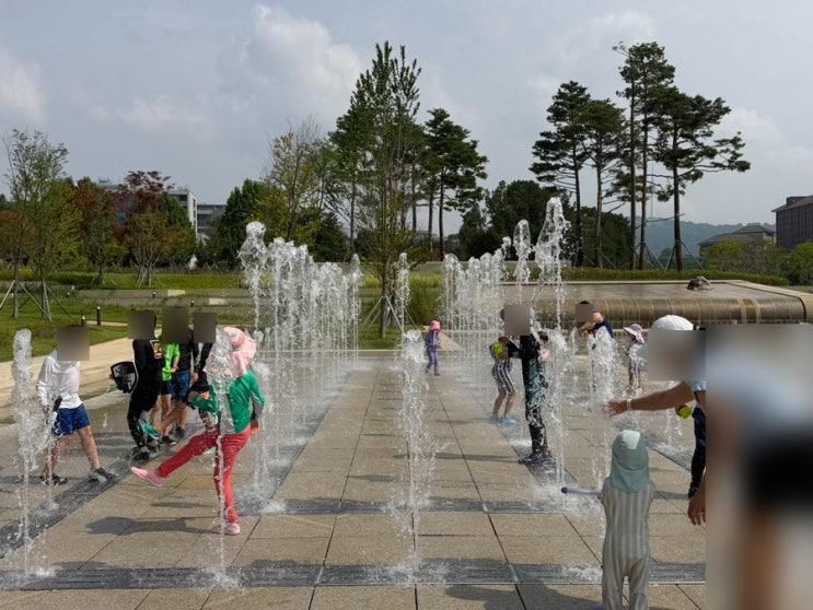 용산 어린이정원 분수정원 물놀이 + 용산공원 (오픈런, 내돈내산... 
