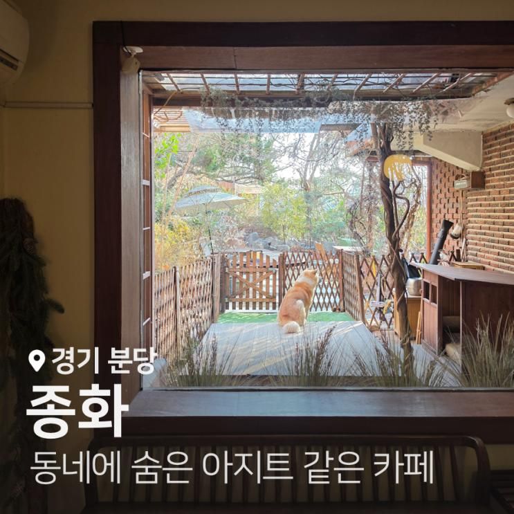 성남 종화 : 동네에 숨어있던 아지트같은 카페｜주차 정보