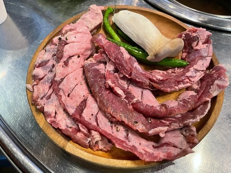 술불구이 동춘동고깃집 푸줏단 동춘 오직본점 한돈 통 갈매기살