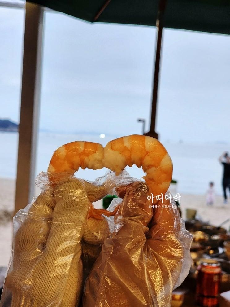 인천 을왕리 대하구이 맛집 바다 바로 앞 신안횟집 내돈내산