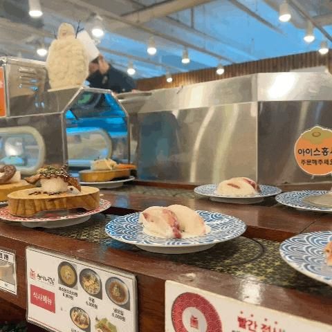 양주옥정 회전초밥맛집 스시노칸도 양주점, 사람들이 많이... 