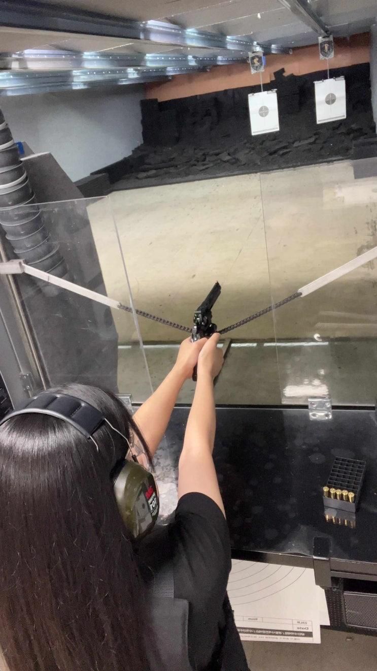 강남실탄사격장 송파파크하비오본점 | 송파·잠실 이색 실내 데이트 추천, 권총 리볼버 실탄사격 후기