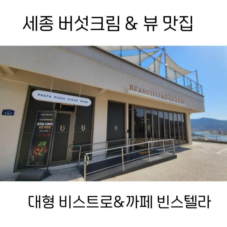 세종 크림리조또 돈까스 맛집 대형까페 레스토랑 빈스텔라 비스트로 금강 뷰맛집