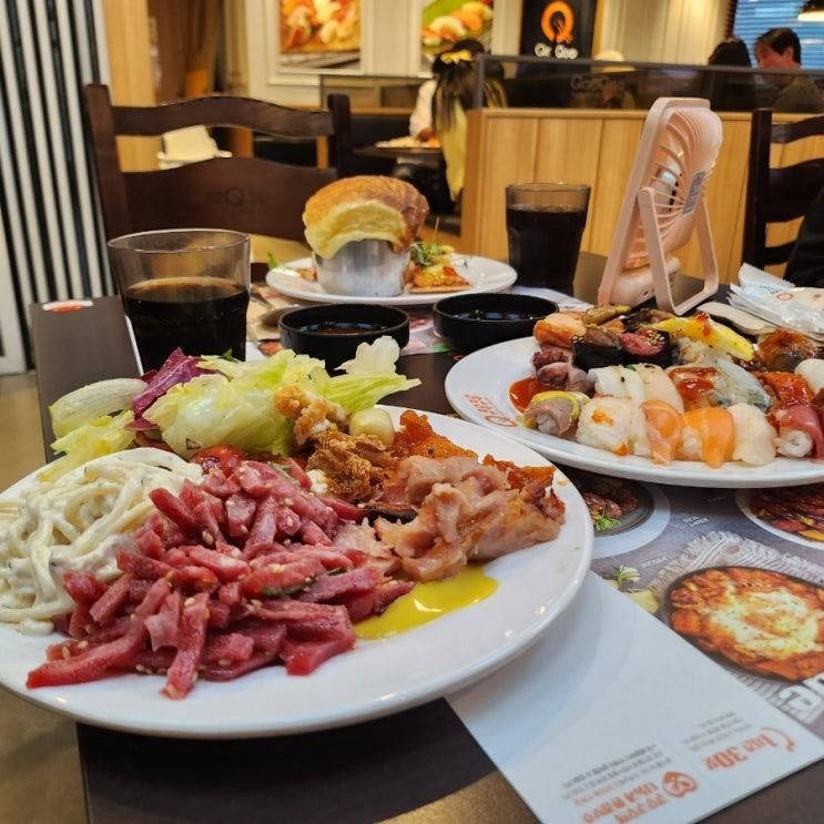 인천 구월동 쿠우쿠우 아시아드 선수촌 초밥 무한리필 맛집