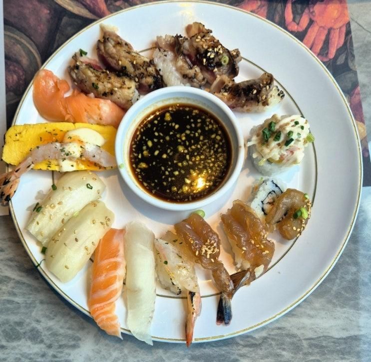[시흥 능곡동 맛집] 고메스퀘어 시흥장현능곡점 주말 내돈내산 후기! 초밥 뷔페의 끝판왕 🍣🍤🍰
