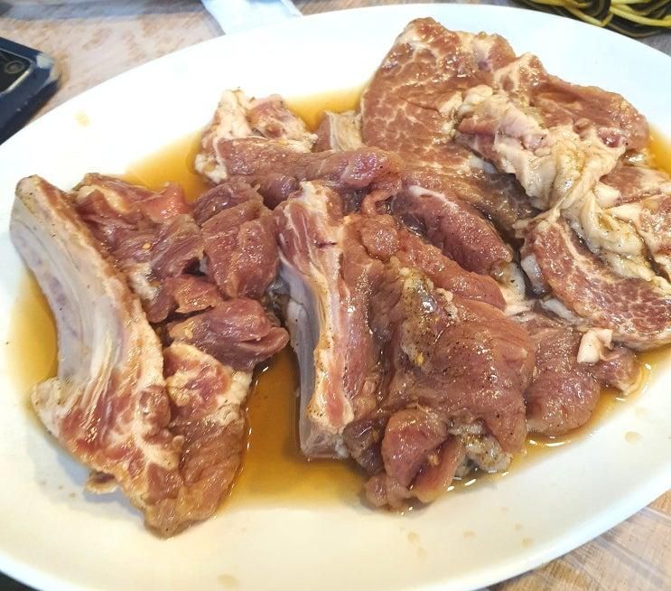 평창 근처 맛집 솔봉 갈비 삼겹살 돼지갈비 먹었습니다