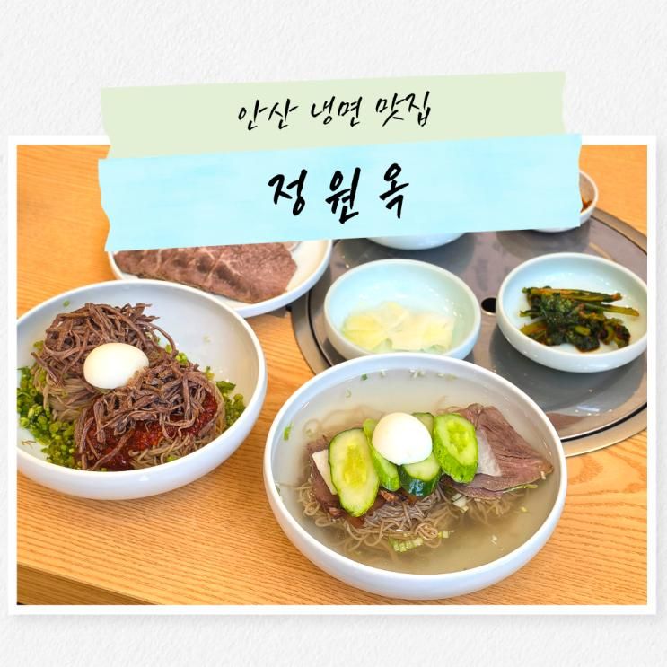 안산 냉면 맛집 한대앞역 정원옥 기가막힌 평양냉면