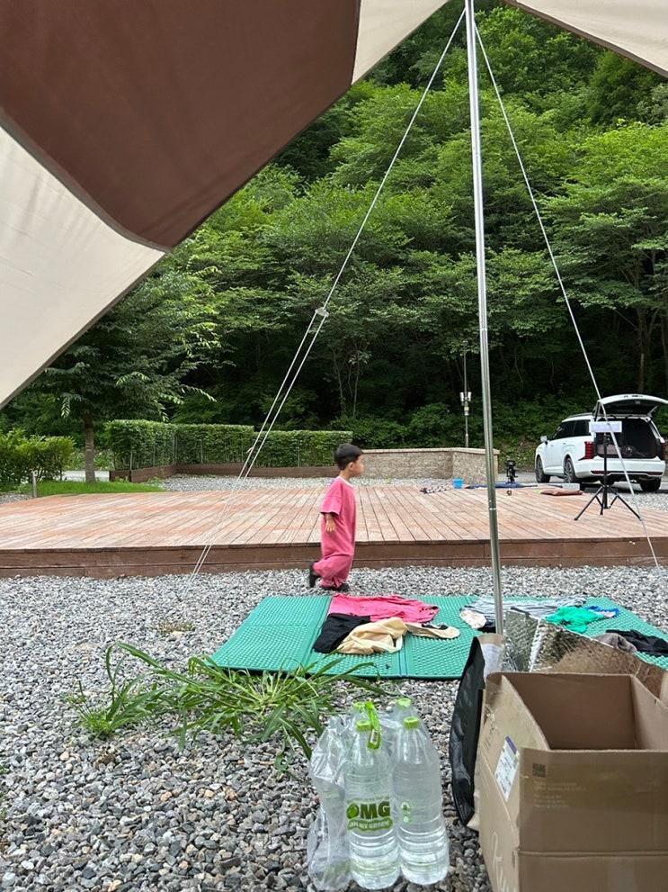 인제 갯골자연휴양림 오토캠핑, 네 살 아이랑 계곡 물놀이 후기