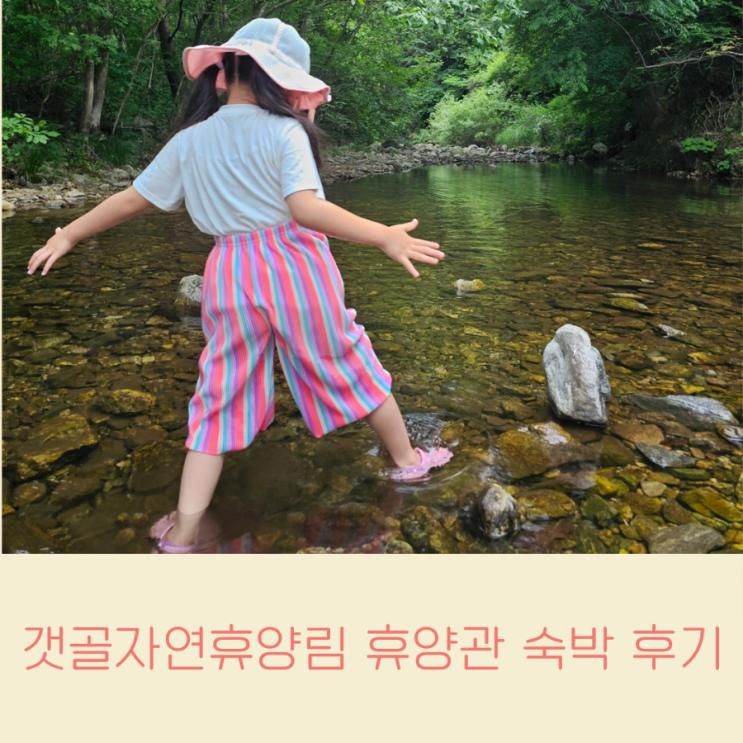 갯골자연휴양림 휴양관 숙박 후기 예약 계곡 물놀이