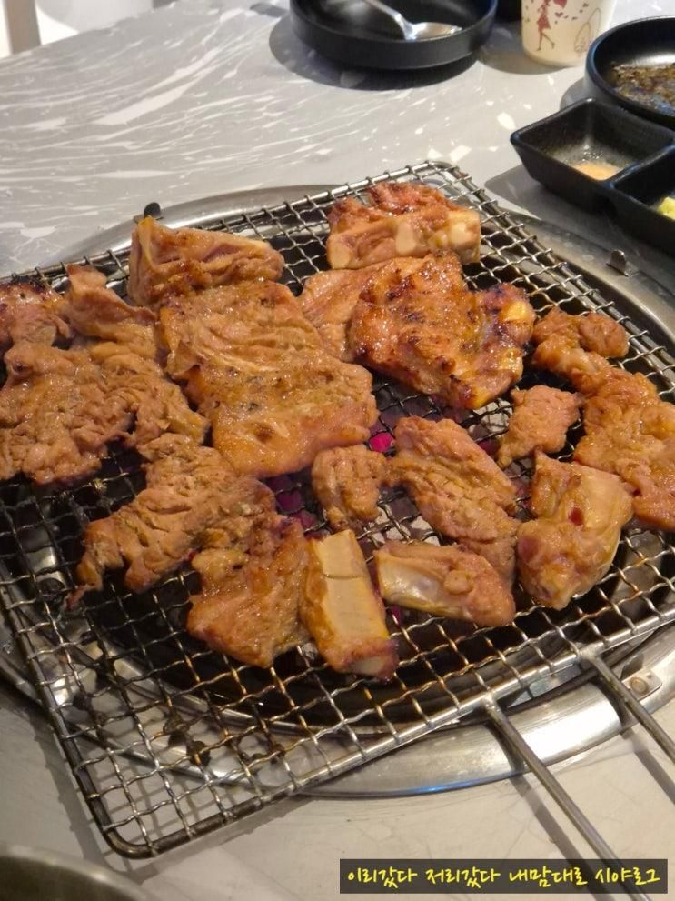 월성동 맛집 놀이방 고깃집 돼지갈비 백산우숯불 월성본점