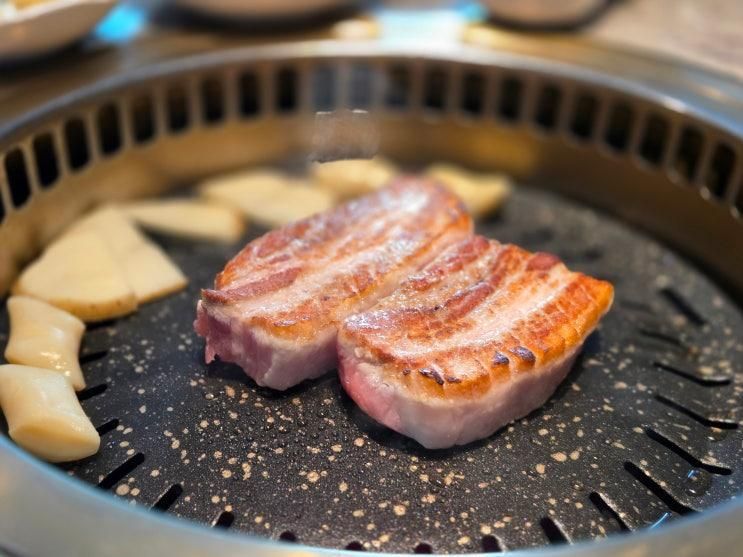 강남역 삼겹살 고기집, 5번출구 근처 두껍삼 주말 방문후기