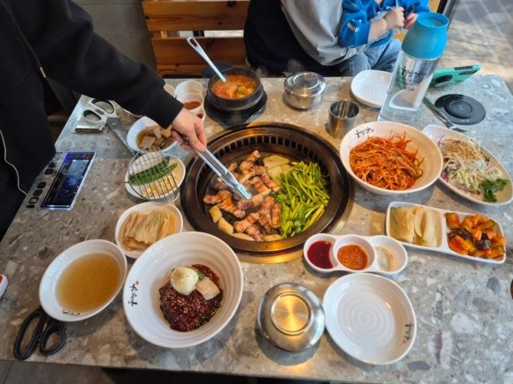 [호랭맛집] 강남역 룸식당 강남 점심추천 두껍삼 아이랑함께 주말외식