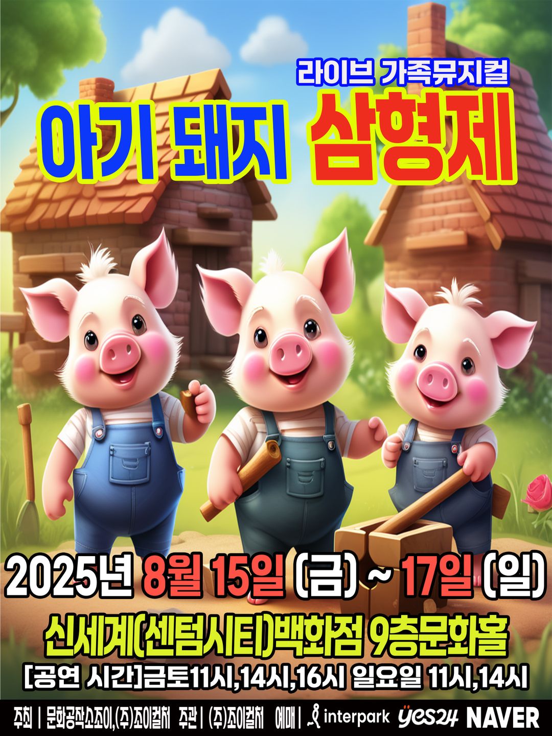 <뮤지컬> 아기 돼지 삼형제 - 부산(25/08/15~25/08/17)