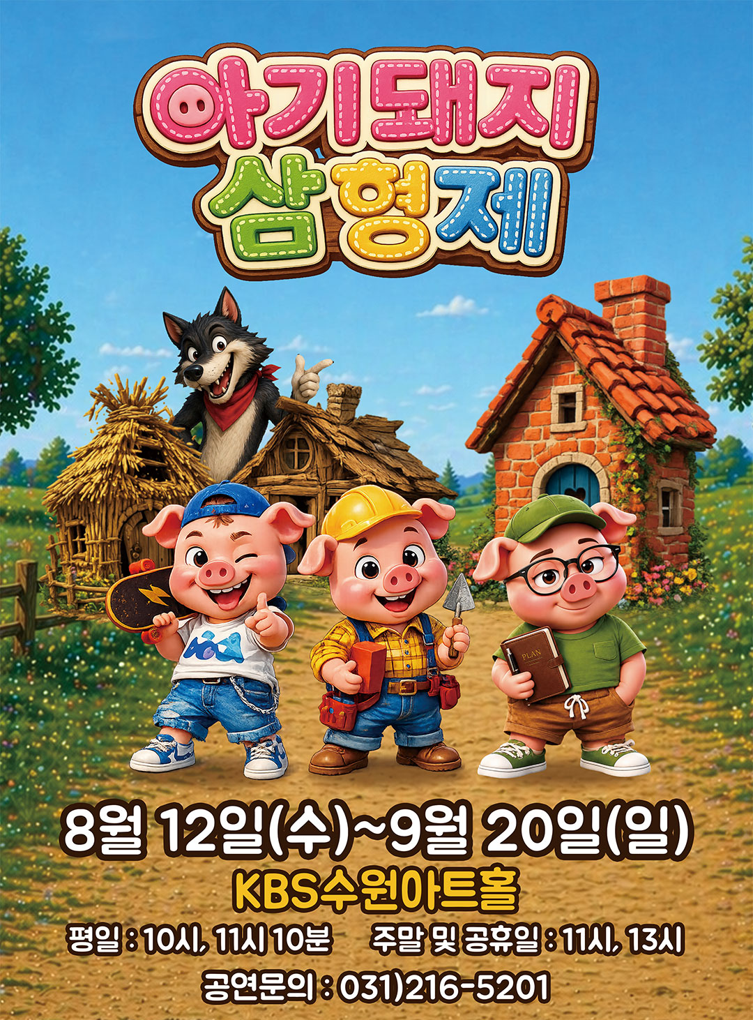 <뮤지컬> 아기돼지삼형제(수원) (26/08/26 ~ 26/09/27)