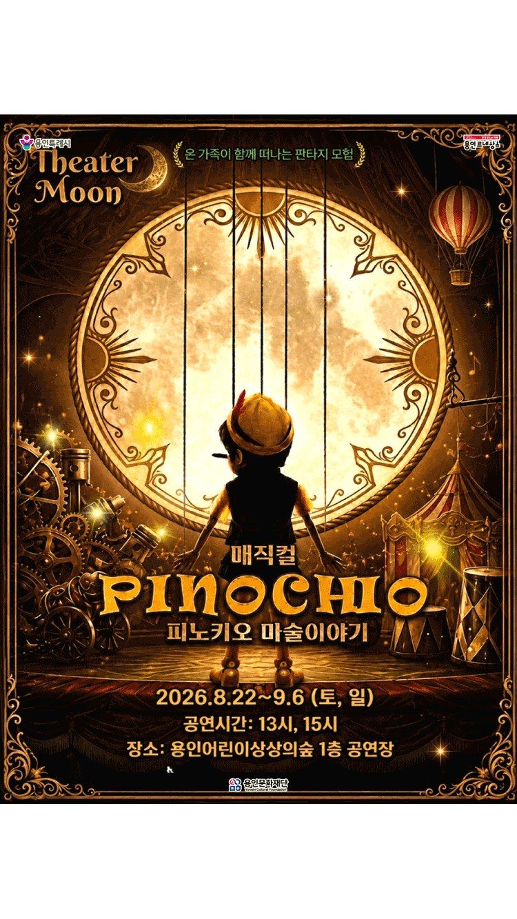 <뮤지컬> 매직컬 피노키오 - 용인 (26/08/22 ~ 26/09/06)